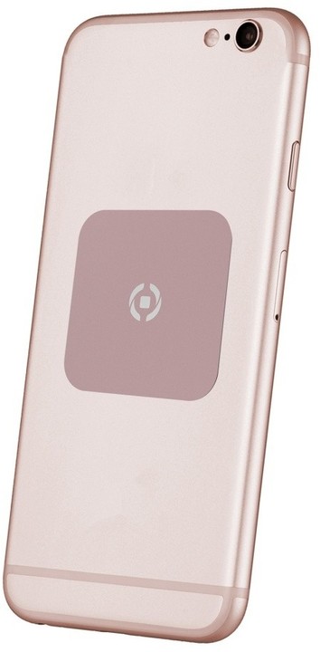 CELLY GHOSTPLATE Plíšky kompatibilní s magnetickými držáky pro mobilní telefony, růžovozlatý_1327216702