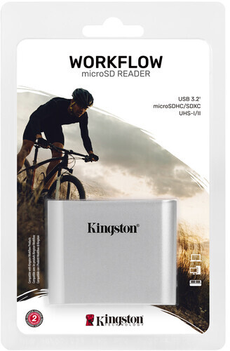 Kingston Workflow micro SD Reader, stříbrná_1306585666