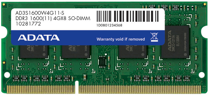 ADATA 8GB DDR3 1600 SO-DIMM_1798263406