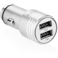 GoGEN autonabíječka, kovový bezpečnostní hrot, 2x USB, stříbrná_1346182383