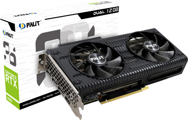 PALiT GeForce RTX 3060 Dual, LHR, 12GB GDDR6_1270039639