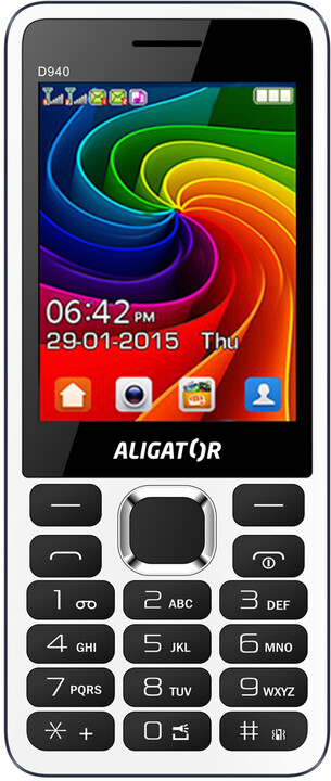 Aligator D940, Dual SIM, White_1166532632