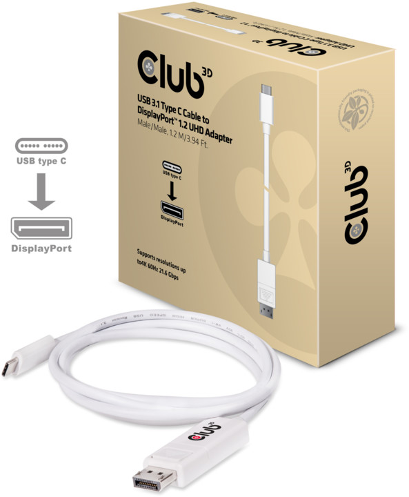 Club3D USB 3.1 TYPE C na DisplayPort 1.2, 1.2m_1815658905