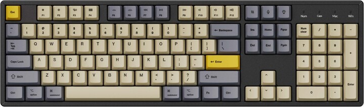 Keychron vyměnitelné klávesy, PBT, OEM, full set, wheat grey, US_322875008