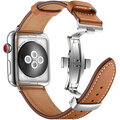 MAX kožený řemínek pro Apple Watch 4/5, 44mm, hnědá_1613637527