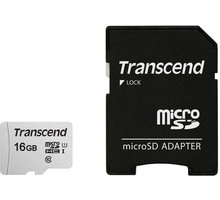 Transcend Micro SDHC 300S 16GB 95MB/s UHS-I U1 + SD adaptér TS16GUSD300S-A