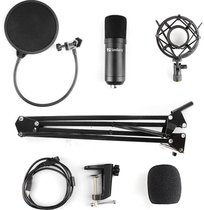 Sandberg Streamer Kit, šedý/černý