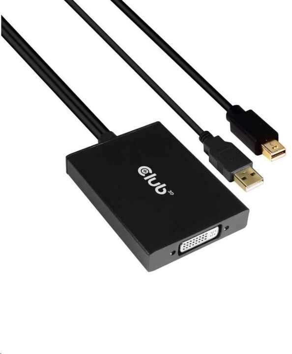 Club3D Adaptér aktivní Mini DisplayPort 1.2 na Dual Link DVI-D Active Adapter, 4k30Hz, 60cm_277645190