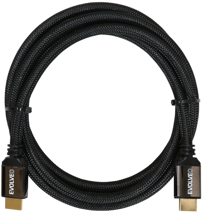 EVOLVEO XXtremeCord, kabel HDMI 2.1, podpora 8K ULTRA HD, 4K, 2K a FHD, 48Gbps šířka pásma, 2m_2076377111