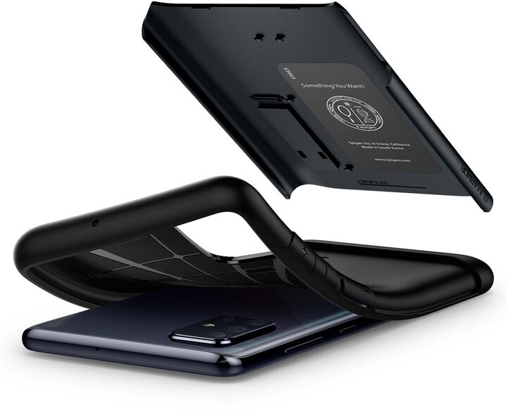 Spigen ochranný kryt Slim Armor pro Samsung Galaxy A71, černo - šedá_2068813083