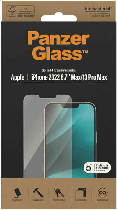 PanzerGlass ochranné sklo pro Apple iPhone 14 Plus/13 Pro Max (Classic Fit)_1615110098