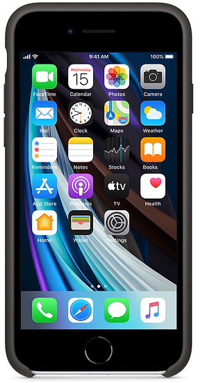 Apple silikonový kryt na iPhone SE (2020), černá