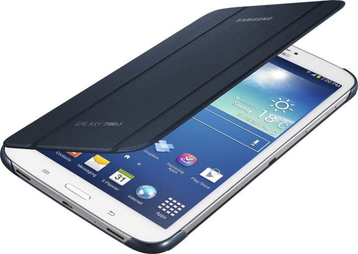 Samsung polohovací pouzdro EF-BT310BL pro Samsung Galaxy Tab 3 8&quot;, modrá_1932524265