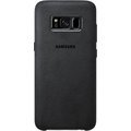 Samsung S8+, zadní kryt - kůže Alcantara, stříbrno/šedá_414759781