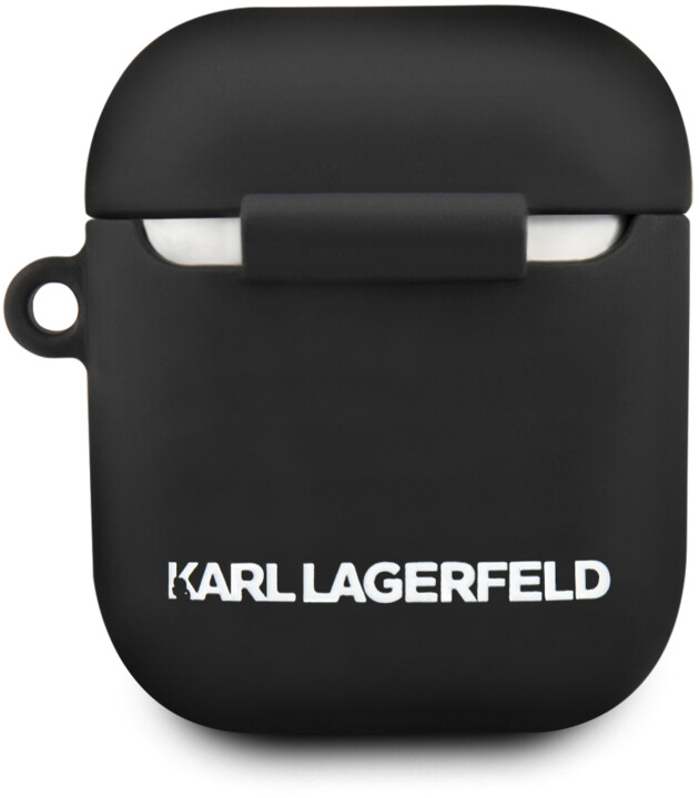 KARL LAGERFELD silikonovýkryt pro Apple Airpod, černá_1117084298