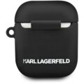 KARL LAGERFELD silikonovýkryt pro Apple Airpod, černá_1117084298