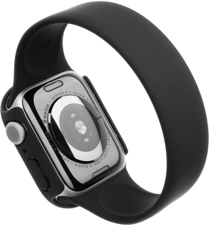 FIXED ochranné pouzdro Pure+ s temperovaným sklem pro Apple Watch 40mm, černá_904117268