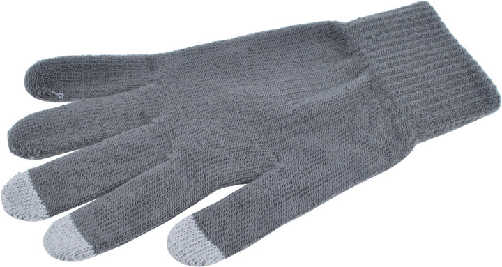 Aligator rukavice pro ovládání kapacitních displejů - šedé_1245069260
