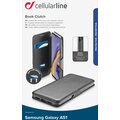 Cellularline pouzdro typu kniha Book Clutch pro Samsung Galaxy A51, černá