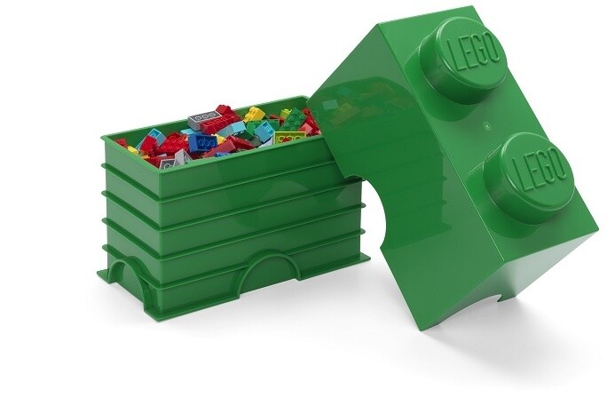 Úložný box LEGO, malý (2), tmavě zelená_733516523