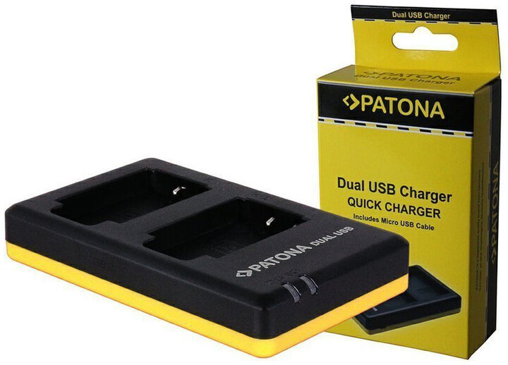 Patona nabíječka pro foto Dual Quick Olympus Li-90B USB