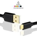 AXAGON BUMM-AM30QW, HQ Kabel Micro USB - USB A, datový a nabíjecí 2A, bílý, 3 m_1537105223