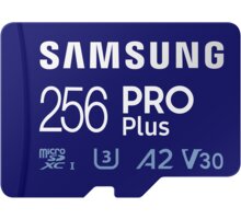 Samsung PRO Plus SDXC 256GB UHS-I U3 (Class 10) + adaptér Poukaz 200 Kč na nákup na Mall.cz + O2 TV HBO a Sport Pack na dva měsíce