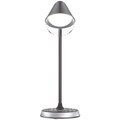 IMMAX LED stolní lampička FINCH, Qi nabíjení, stmívatelná, šedá / stříbrná_575579679