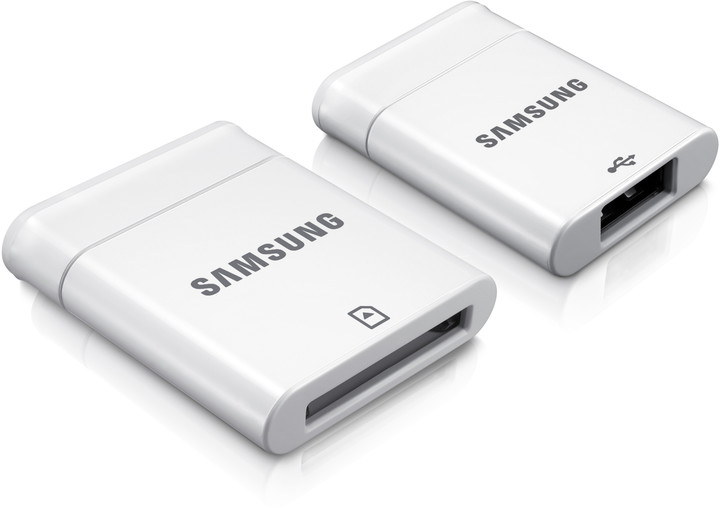 Samsung adaptéry EPL-1PLR, 30pin-&gt;USB HOST (F) a 30pin-&gt;SD, bílá_705522109