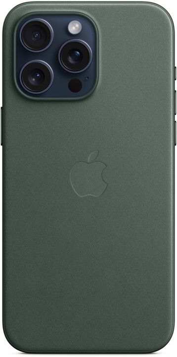 Apple kryt z tkaniny FineWoven s MagSafe na iPhone 15 Pro Max, listově zelená_1600046808