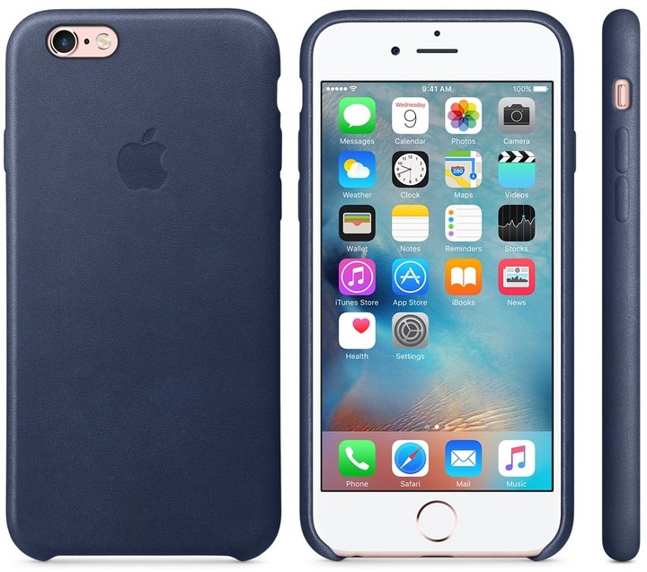 Apple iPhone 6 / 6s Leather Case, tmavě modrá_1497280324