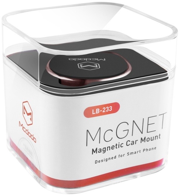 Mcdodo magnetický držák do mřížky auta pro mobilní telefon, růžová (Rose Gold)_987522401
