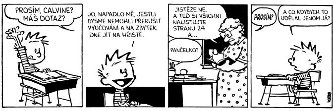 Komiks Calvin a Hobbes: Vědecký pokrok dělá „žbuch“, 6.díl_1340167243