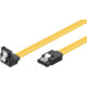 PremiumCord kabel SATA 3.0 kov.západka, 90°, 0,3m