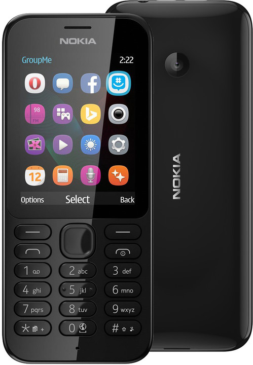 Nokia 222 Dual SIM, černá_944932390