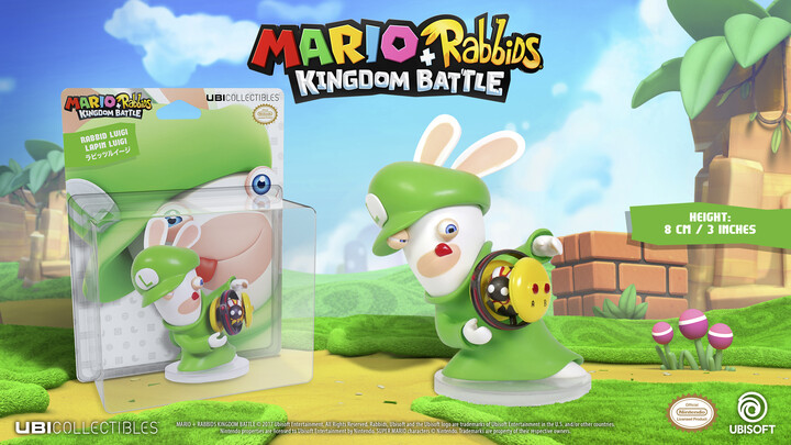 Figurka Mario + Rabbids Kingdom Battle - Rabbid Luigi (8cm)_1138489733