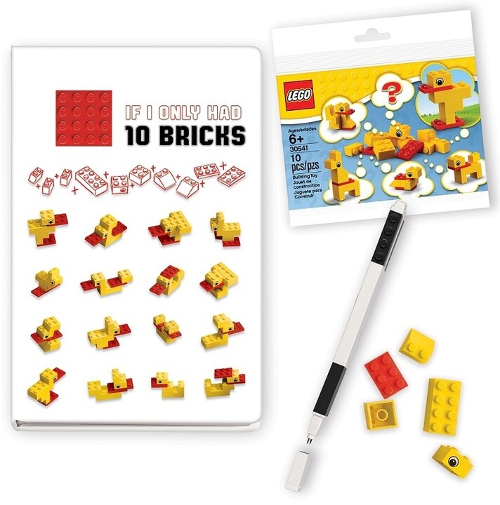 Školní set LEGO Stationery Classic - Kachny, zápisník s perem a stavebnicí_701257330