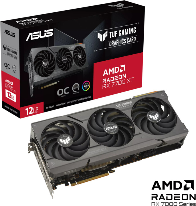 ASUS TUF Gaming AMD Radeon RX 7700 XT OC Edition, 12GB GDDR6_1979405896