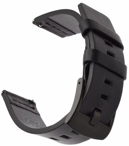 Tactical 307 kožený řemínek pro Huawei Watch GT/GT Active/GT2 Pro, 22mm, černá
