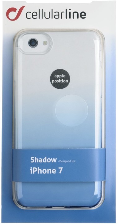 CellularLine SHADOW zadní kryt pro Apple iPhone 7, TPU, modrá_1256285070