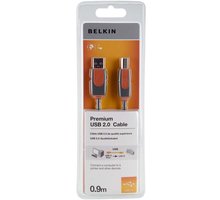 Belkin USB 2.0 kabel A-B, řada premium, 0.9 m_1315008123