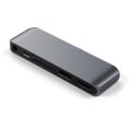 Satechi USB-C Mobile Pro HUB SD, USB-C PD, 4K HDMI, USB 3.0, MicroSD, 3.5mm audio, šedá_150271894