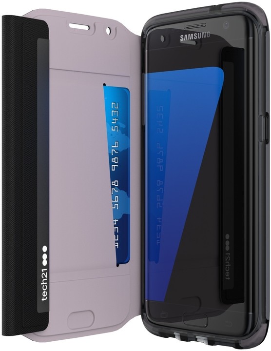 Tech21 Evo Wallet pouzdro typu kniha pro Samsung Galaxy S7 Edge, černá_1359291132