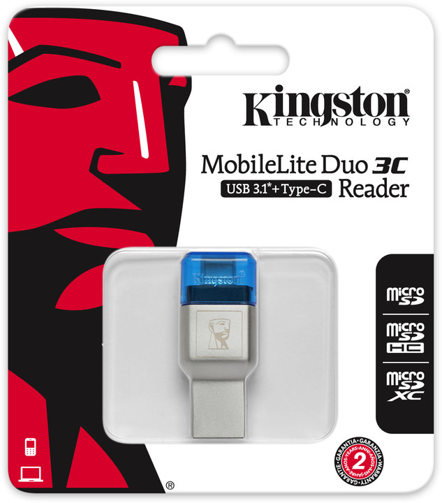 Kingston čtečka karet USB MobileLite DUO 3C_171850923