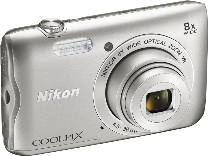 Nikon Coolpix A300, stříbrná_669465695
