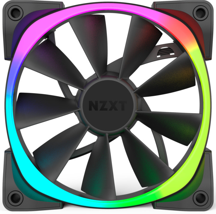 NZXT Aer RGB Series RF-AR120-C1, 2x120mm ventilátor + řídící panel HUE+_164358825