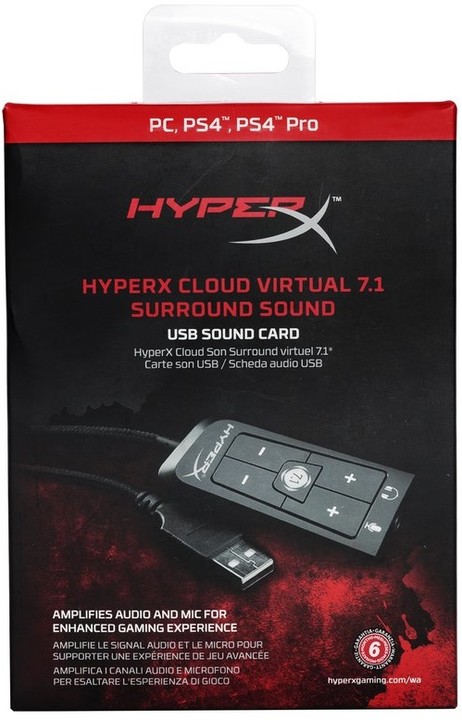 HyperX Cloud Virtual 7.1 Surround Sound USB (v ceně 1000 Kč)_490914111