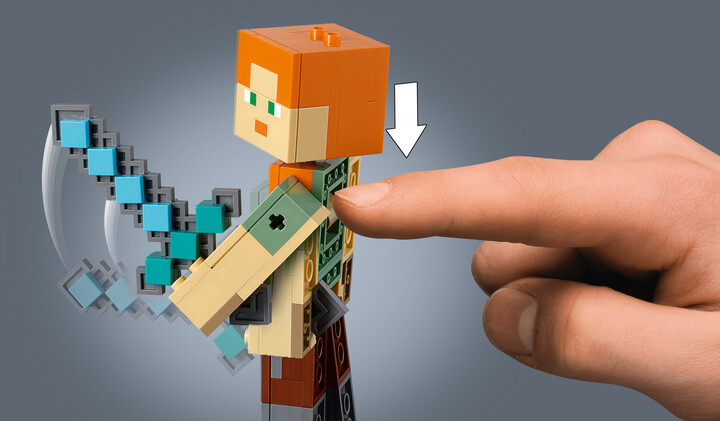 LEGO® Minecraft® 21149 Minecraft velká figurka: Alex s kuřetem_1706468803
