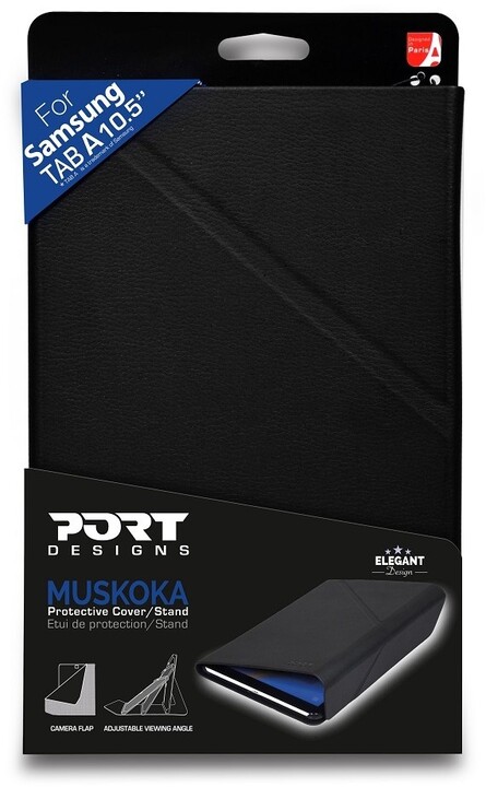 Port Designs MUSKOKA pouzdro na tablet Samsung TAB A 10.5&quot;, černá_1792411230