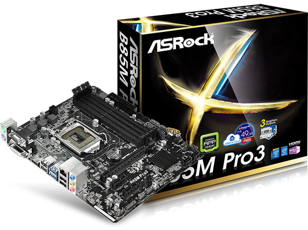 ASRock B85M PRO3 - Intel B85M_697890462